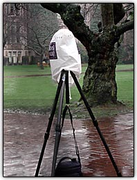 Proteja bem as c�meras em condi��es de mau tempo