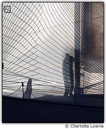 Homem atr�s da vela