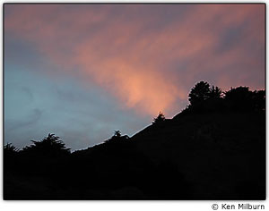 Use um belo p�r-do-sol para criar silhuetas