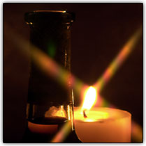 Foto tirada usando um filtro estrela