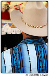 Homem com chap�u e camisa de caub�i