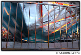 Desfile de carnaval em movimento