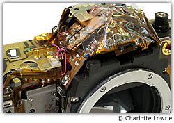 Fia��o e circuitos da c�mera